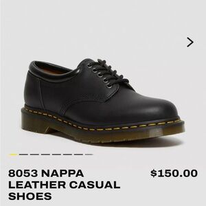 Dr. Martens 8053  Black Napa Leather Casual Shoes men’s size 10 women’s size 12
